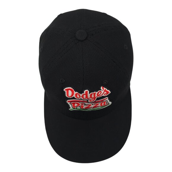 Dodges Pizza Embroidered Patch Strapback Cap Trucker Baseball Hat Black - Picture 6 of 13